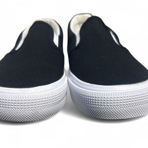 Opoee Black and White Kids Slip-On Sneakers